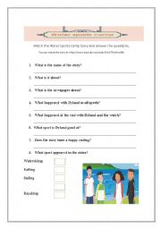 English Worksheet: Sports Story