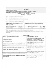 English Worksheet: past simple and connectors