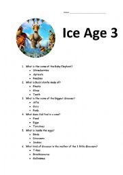 English Worksheet: Ice Ace 3 exercise