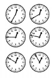 English Worksheet: Time/Clock Face Cutouts - Minutes