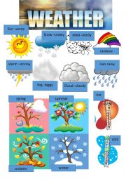 English Worksheet: Weather clipart