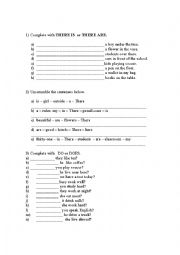 English Worksheet: aCTIVITY FOR BEGINNERS