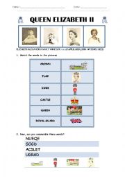 English Worksheet: Queen Elizabeth II Birthday