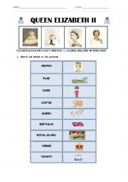 English Worksheet: Queen Elizabeth II