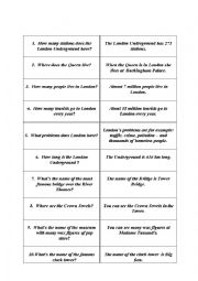 English Worksheet: London Quiz 