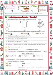 English Worksheet: 8th form mid term test n3