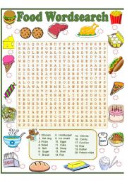 FOOD WORDSEARCH