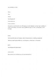 English Worksheet: writing stories