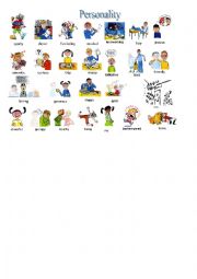 English Worksheet: what is he like