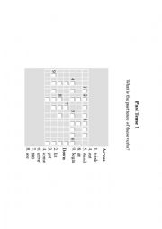 English Worksheet: PUZZLE WORDS PAST TENSE