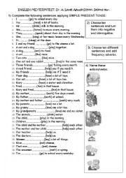 English Worksheet: SIMPLE PAST