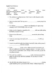 English Worksheet: Primary 2 Grammar Test