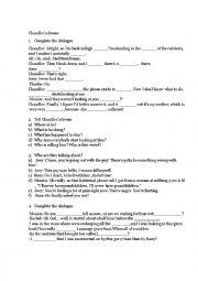 English Worksheet: Friends s01eo1 pilot