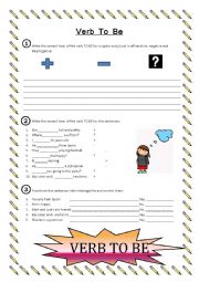 English Worksheet: Verb To Be