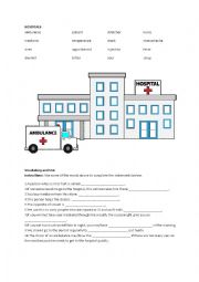 English Worksheet: HOSPITAL AND MR BEAN