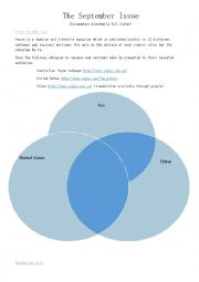 English Worksheet: The September Issue Film Comprehension