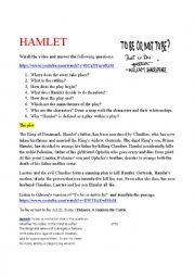 English Worksheet: Hamlet