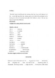 English Worksheet: Read inicial