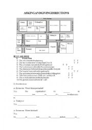 English Worksheet: DIRECTIONS