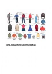 Clothes vocabulary - ESL worksheet by stephk08