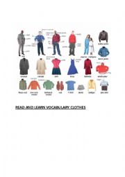 English Worksheet: Clothes vocabulary