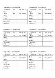 English Worksheet: verb to be