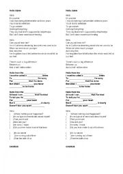 English Worksheet: HELLO by Adele