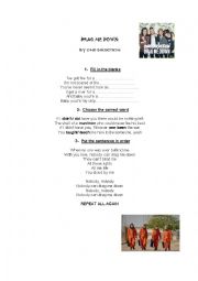 English Worksheet: Drag me down by One Direction