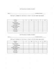 English Worksheet: Checklist