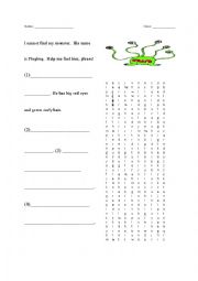 English Worksheet: Word Maze and Messenger Activity