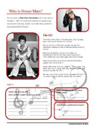 English Worksheet: Count On Me - Bruno Mars - First Conditional