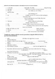 English Worksheet: tenses review