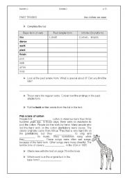 English Worksheet: Past Simple