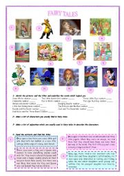 English Worksheet: Fairy Tales