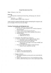 English Worksheet: Inversion Plan 