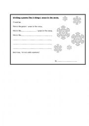English Worksheet: clothes poem worksheet