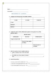 English Worksheet: Present Simple - mini test for consolidation / revision