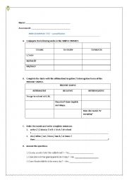 Present Simple - mini test for consolidation / revision