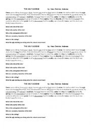 English Worksheet: the ugly duclyng 