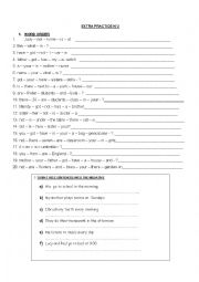 English Worksheet: extra practice