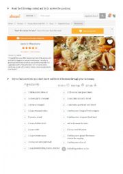 English Worksheet: Jamies Minestrone recipe (how to...)