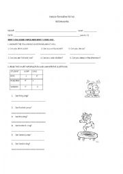 English Worksheet: ACTION verbs