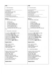 English Worksheet: Kiss - Prince