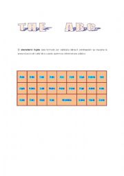 English Worksheet: ABC