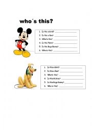 English Worksheet: Whos this?