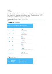 English Worksheet: To be