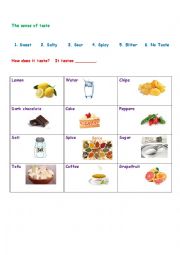 English Worksheet: The 5 senses