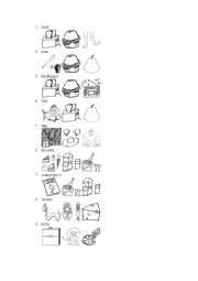 English Worksheet: FOOD