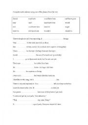English Worksheet: Modal verbs of deduction and prediction