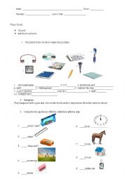 English Worksheet: Indefinite Articles